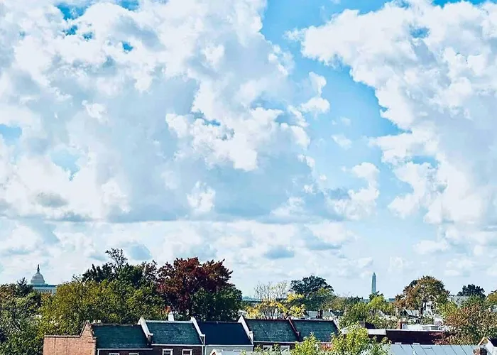 Luxurious 3Bdr Penthouse With Private Rooftop Capitol And Monument Views Near Popular H Street Corridor Free Parking And Cancellation